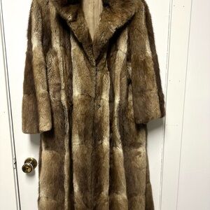 Vintage Real Fur Coat brown